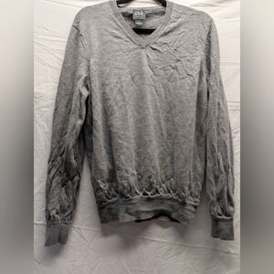 Jos. A. Bank Traveler V-Neck Sweater XL - Charcoal Grey - Mint Condition